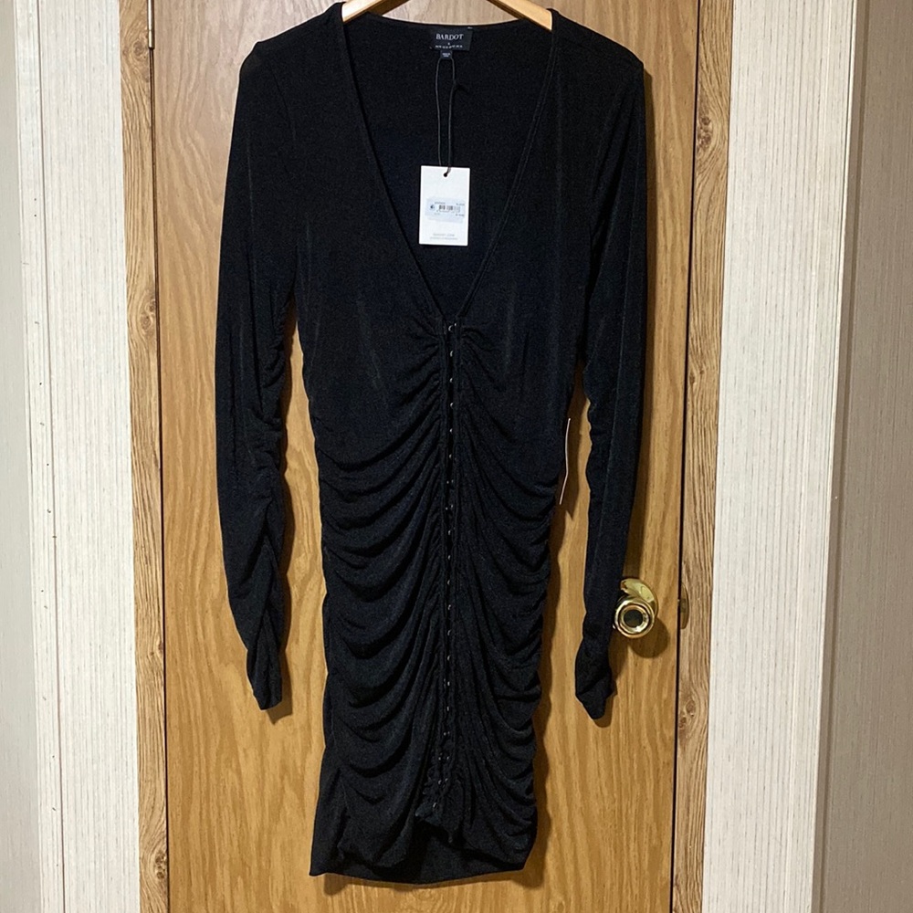 Bardot Demi Rouched‎ Clasp Mini Dress Size 10